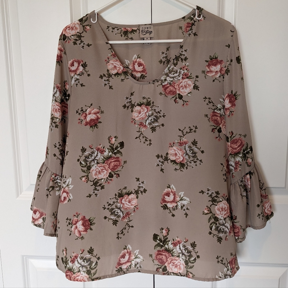 Tan Blouse